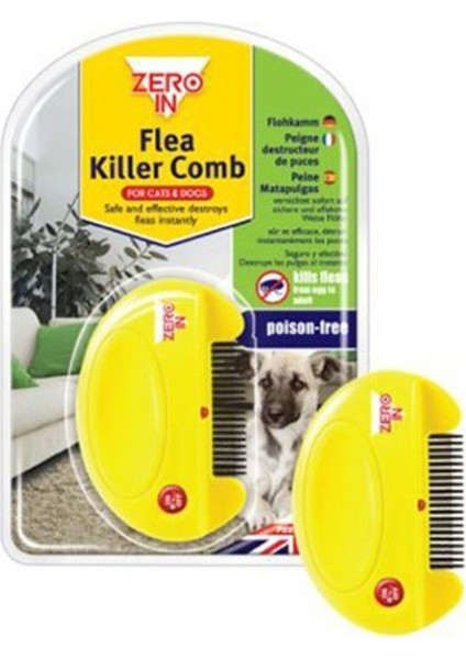 Luxury Zero In Flea Killer Tarak Kedi Köpekler Için Bit ve Pire Tarağı 1 Adet
