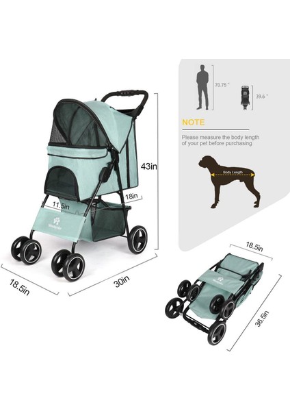 Luxury Köpek Arabası: Hafif, Dayanıklı ve Konforlu Seyahat Için Ideal Bir Çözüm 1 Adet