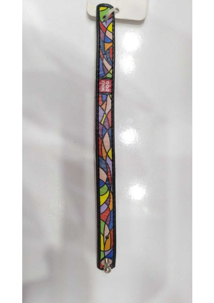 Luxury Waudog 15 mm Kalınlık 19 cm Bileklik Siyah Vitray 1 Adet