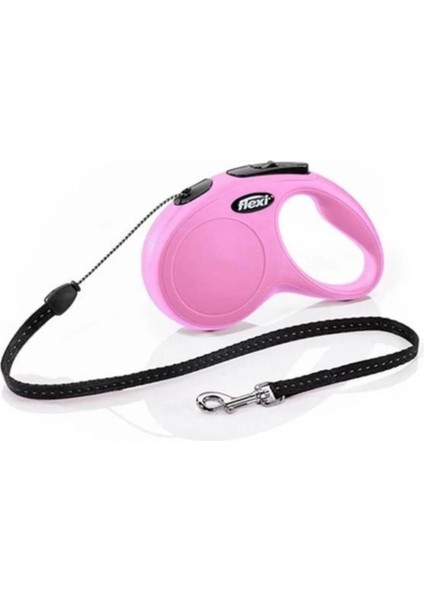 Luxury Furlo New Classic Ip Otomatik Köpek Gezdirme Tasması Small Pembe 5 mt - 235-102002P 1 Adet