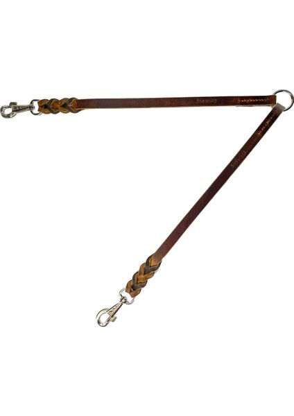 Luxury Premium Hakiki Deri Ikili , Çift Köpek Gezdirme Kayışı,tasması 1.8CM//45CM 1 Adet