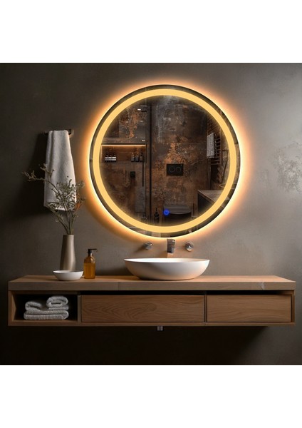 Aura Led'li Kumlamalı Lavabo & Banyo Aynası (Dokunmatik Sensörlü) fiyatları