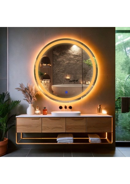 Aura Led'li Kumlamalı Lavabo & Banyo Aynası (Dokunmatik Sensörlü) modelleri