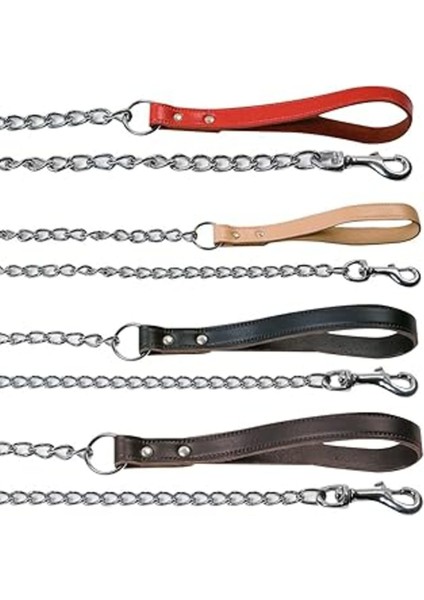 Luxury Karlie Deri Saplı Zincir Uzatma, 100 Cm/2mm, Siyah 1 Adet