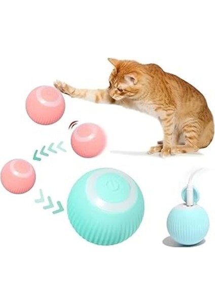 Luxury Aee® Akıllı Otomatik Hareket Eden Kedi Topu,kendi Kendine Hareket Eden Kedi Oyuncağı 1 Adet