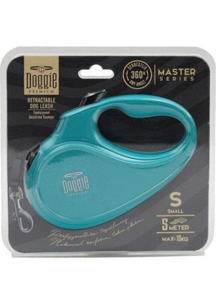 Luxury Doggie Master Otomatik Köpek Uzatma Tasması Small Açık Mavi 15 kg 5 mt 1 Adet