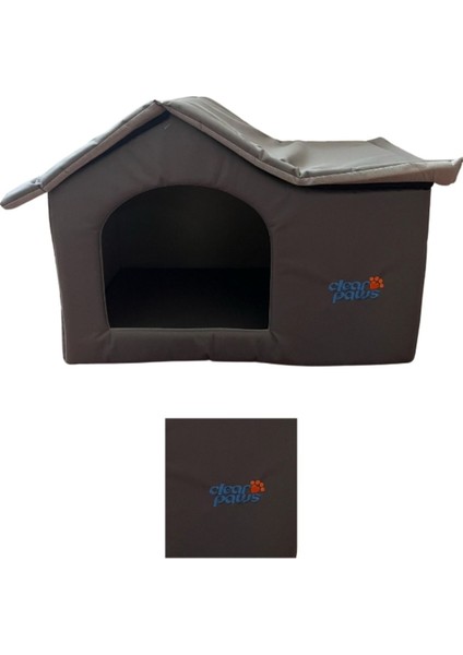 Luxury Kedi ve Köpekler Için Büyük Çatılı Ev Yuva Yatak Imperteks(Su Geçirmez) 1 Adet