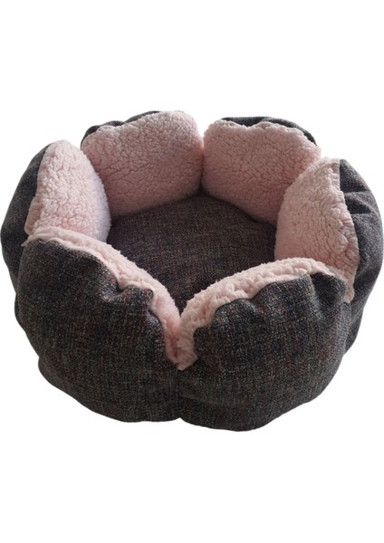 Luxury Papatya Pembe Kedi Köpek Yatak 1 Adet