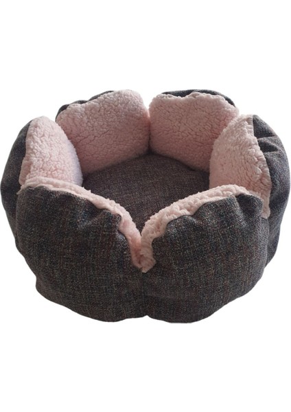 Luxury Papatya Pembe Kedi Köpek Yatak 1 Adet