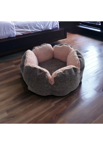 Luxury Papatya Pembe Kedi Köpek Yatak 1 Adet