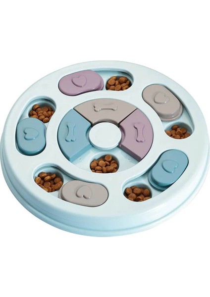 Luxury Köpek Oyuncağı Mama Bulmaca Yavaş Besleyici Köpek Gıda Dağıtıcı Yavaş Yeme Mavi 1 Adet modelleri