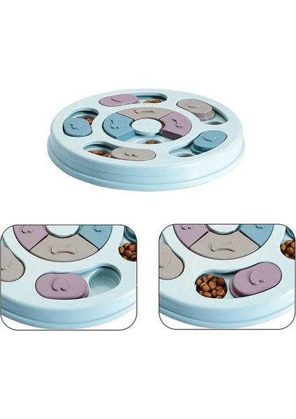 Luxury Köpek Oyuncağı Mama Bulmaca Yavaş Besleyici Köpek Gıda Dağıtıcı Yavaş Yeme Mavi 1 Adet fırsatları
