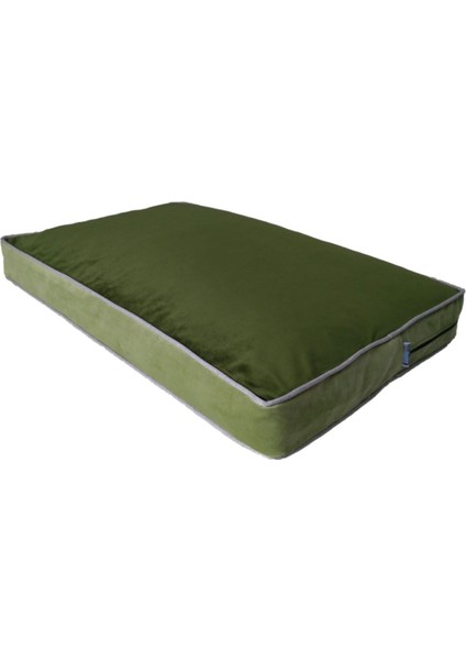 Luxury Zümrüt +Çağla Yeşili Premium Visco Dolgulu Yıkanabilir Kedi Köpek Yatağı 100CMX70CMX10CM 1 Adet