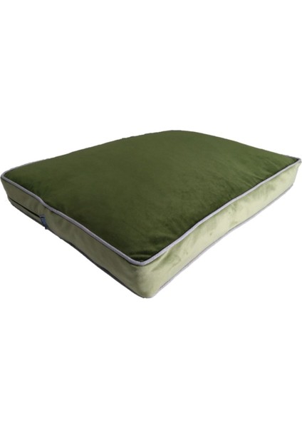 Luxury Zümrüt +Çağla Yeşili Premium Visco Dolgulu Yıkanabilir Kedi Köpek Yatağı 100CMX70CMX10CM 1 Adet