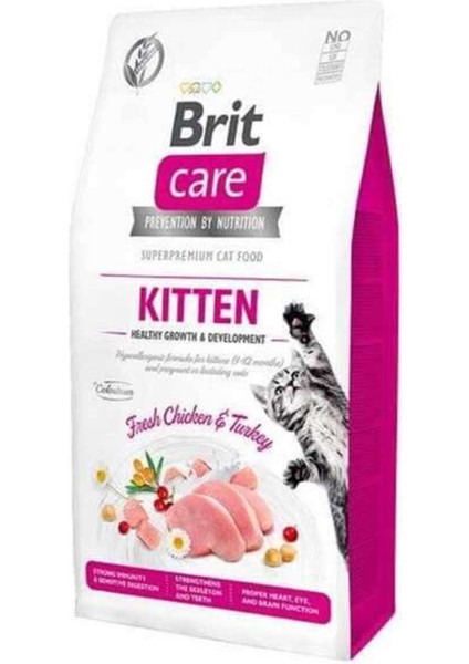 Luxury Hipoalerjenik Kitten Tahılsız Tavuk ve Hindili Yavru Kedi Maması 2 kg 1 Adet
