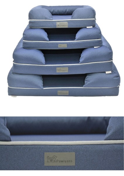 Luxury Bolster Üst Kalite Köpek Yatağı 57X 71 cm (Medium), 6,5cm Süngerli,sıvı Geçirmez Alez Kılıflı 1 Adet indirimleri