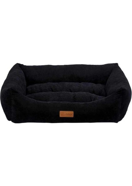Luxury Cookie Kedi Köpek Yatağı Siyah Large 95X75X22 cm 1 Adet