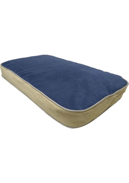 Luxury Premium Visco Dolgulu Çift Taraflı ve Fermuarlı Yıkanabilir Flat Kedi Köpek Yatağı 70X100X10 cm 1 Adet