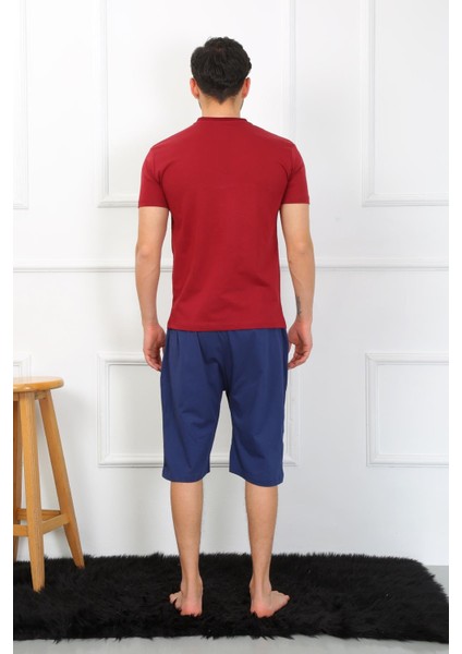 Erkek Penye 3'lü Parlamentmavi Parçalı Pijama Takımı 6823 indirimleri