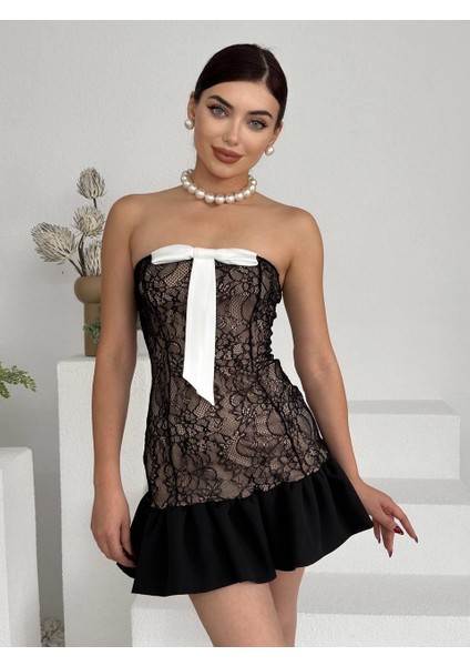 Vencover Straplez Elbise