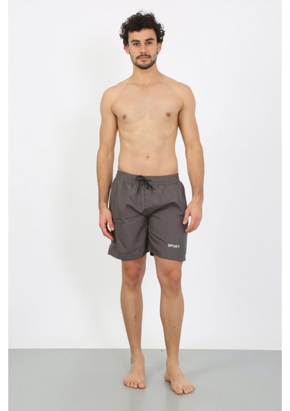 Erkek Fermuar Cepli Deniz Şortu Füme 27485 indirimleri