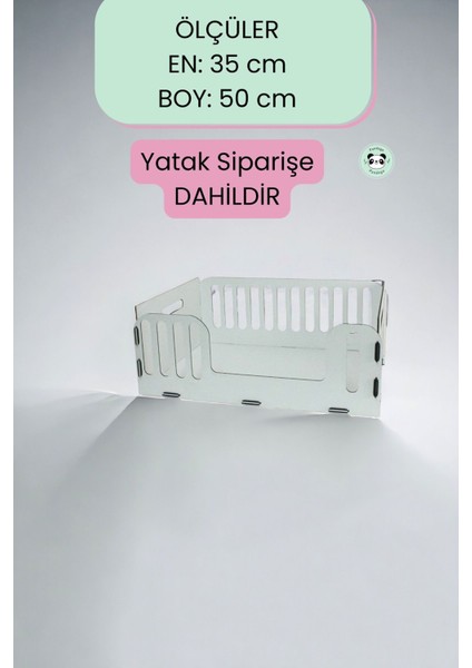 Kedi Yatağı Ahşap Beyaz Renk Model 5