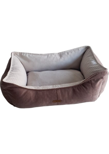 Luxury Lotus Kahve Kedi Köpek Yatağı 1 Adet