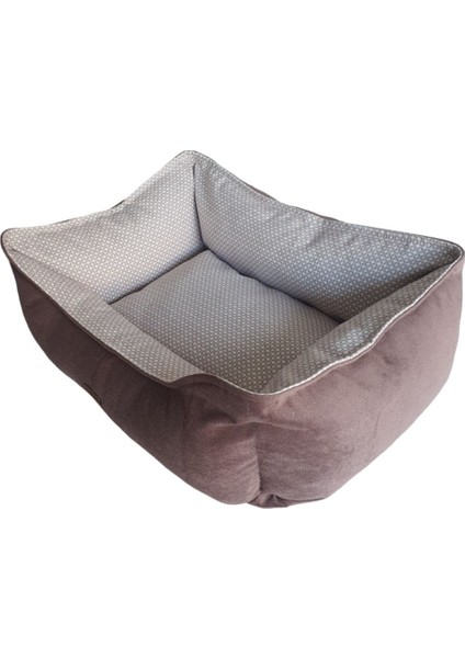 Luxury Lotus Kahve Kedi Köpek Yatağı 1 Adet