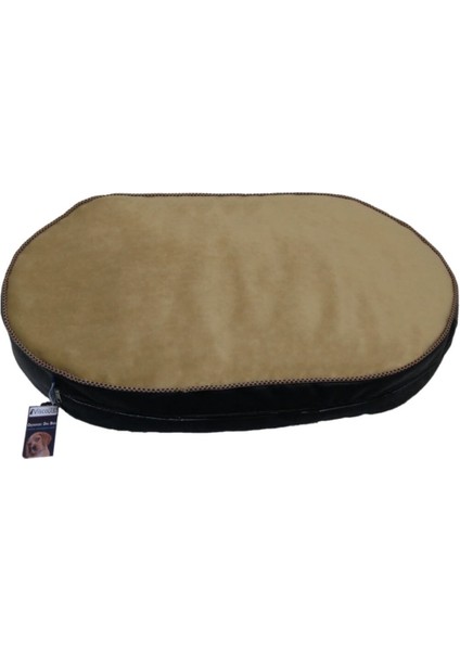 Luxury Açık Kahverengi Premium Visco Dolgulu Yıkanabilir Elips Kedi Köpek Yatağı 50X80X10CM 1 Adet modelleri