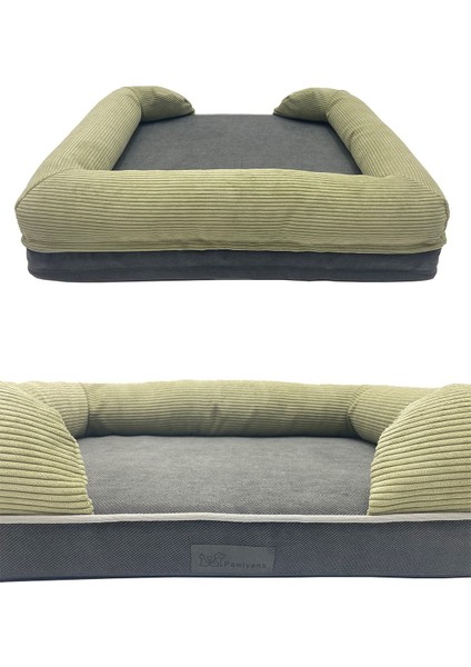 Luxury Bolster Üst Kalite Köpek Yatağı 69X 92CM(LARGE) 10CM Süngerli,sıvı Geçirmez Alez Kılıflı 1 Adet fırsatları