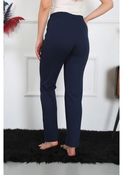 Modaserdem Kadın Pamuk Penye Tek Alt Pijama Lacivert 27514