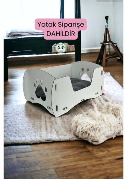 Luxury Kedi Yatağı Ahşap Beyaz Renk Model 6 1 Adet fiyatları