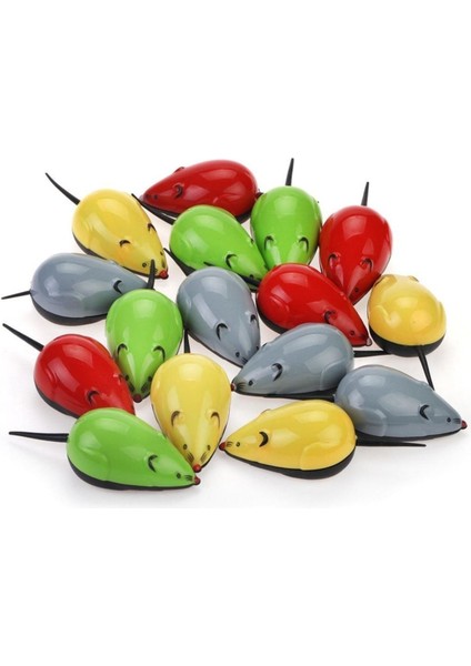 Luxury Çek Bırak Fare Kedi Eğitim Oyuncağı Hareketli Kurmalı Oyuncak 1 Adet