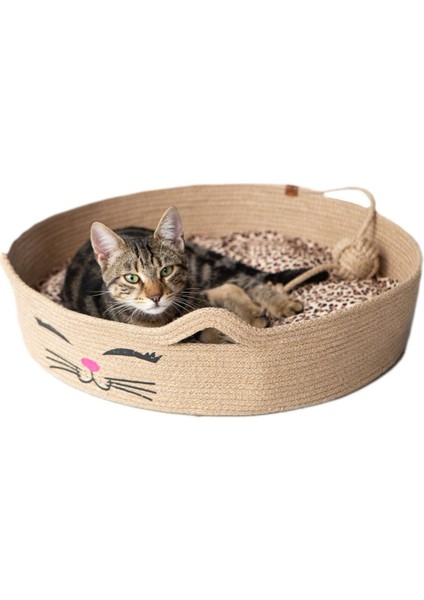 Luxury Kedi Jüt Uyku Sepeti 1 Adet fiyatları