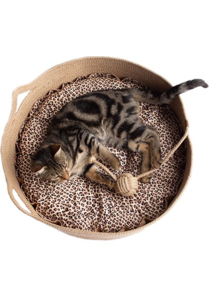 Luxury Kedi Jüt Uyku Sepeti 1 Adet modelleri