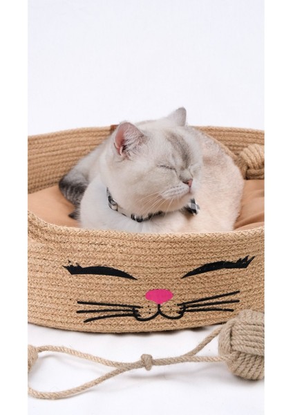 Luxury Kedi Jüt Uyku Sepeti 1 Adet indirimleri