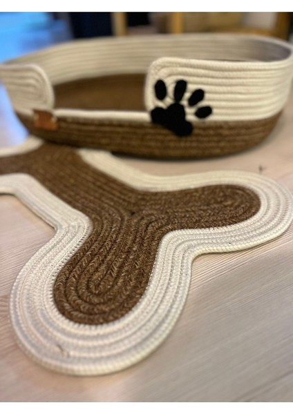 Luxury Sevimli Pati Dinlenme Alanı Kedi ve Köpek Yatak ve Matı 1 Adet