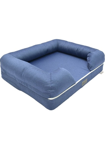 Luxury Bolster Üst Kalite Köpek Yatağı 81X107CM(X-LARGE) 10CM Süngerli,sıvı Geçirmez Alez Kılıflı 1 Adet