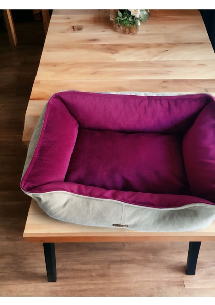 Luxury Lotus Taş Eflatun Kedi ve Köpek Yatağı 1 Adet