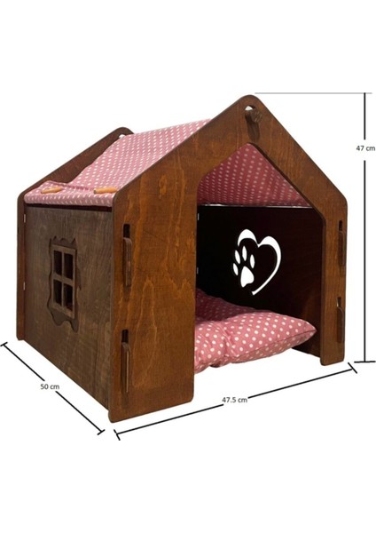 Luxury Dorlion %100 Doğal Ahşap Kedi Evi 1 Adet indirimleri