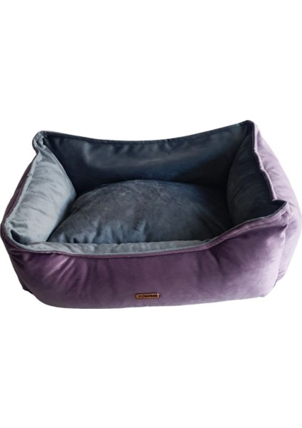 Luxury Lotus Lila Gri Kedi Köpek Yatak 1 Adet