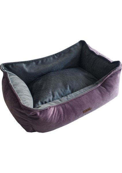 Luxury Lotus Lila Gri Kedi Köpek Yatak 1 Adet