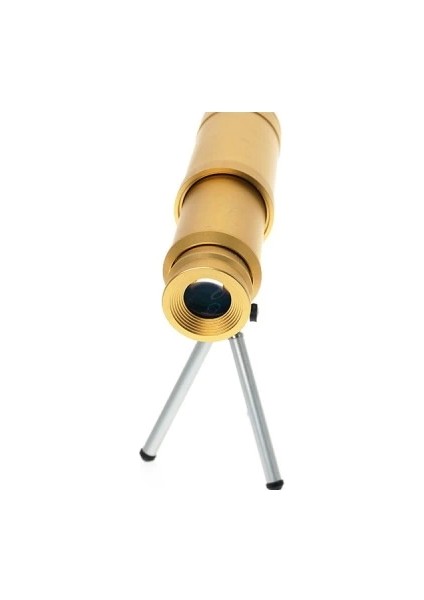 50x50 Panda Metal Gövde Tek Gözle Büyük Mercek Korsan Dürbün Gold