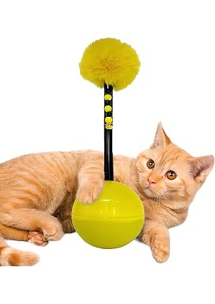 Luxury Aee® Dev Hacı Yatmaz Tüylü Zilli Kedi Oyuncağı 33CM (Xxl) 1 Adet
