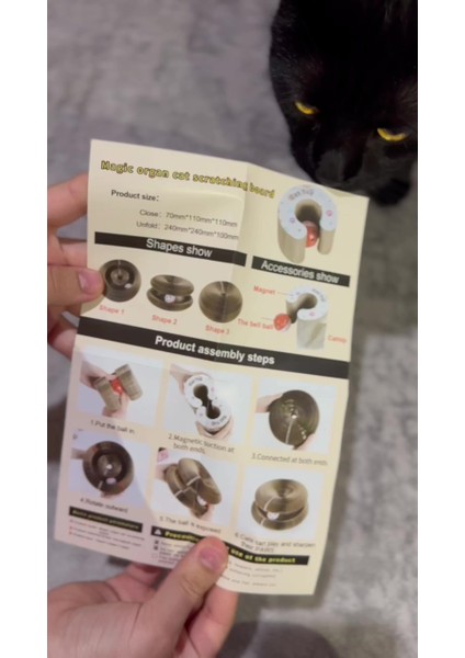 Luxury Kedi Tırmalama Oyuncağı, Sihirli Kedi Oyuncağı, Çıngıraklı Tırmalama Panosu, Kedi Oyuncağı 1 Adet fiyatları