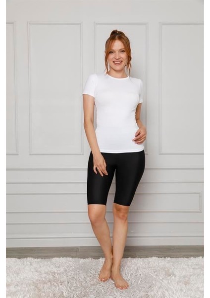 Microfiber Diz Üstü Tayt 5867