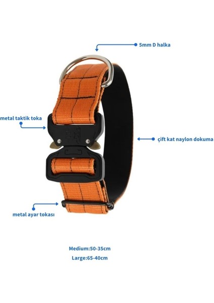 Luxury 4cm Taktik Boyun Tasması 1 Adet