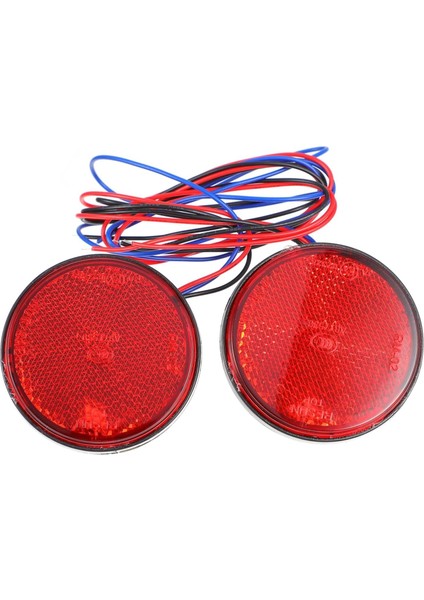 Motosiklet Ledli 2 Modlu Reflektör Kırmızı