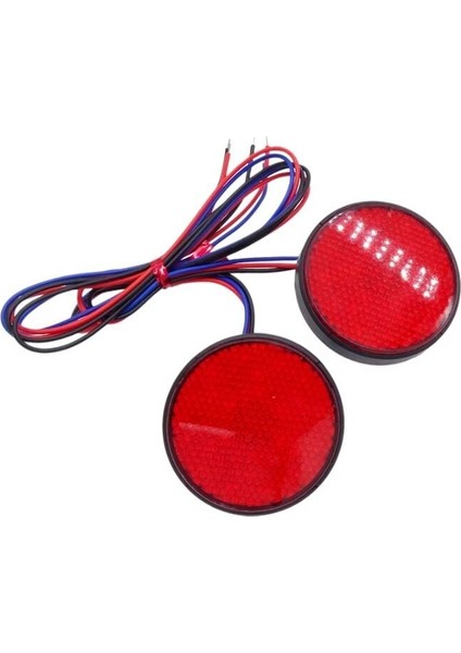 Motosiklet Ledli 2 Modlu Reflektör Kırmızı modelleri