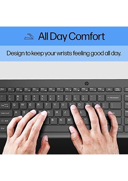 Sayısal Tuş Takımlı 150 Kablolu Klavye - Sessiz Dokunuşlu Chiclet Klavye - Ergonomik, Rahat - USB Tak ve Bağlantı, LED Göstergeleri (664R5AA, Siyah)